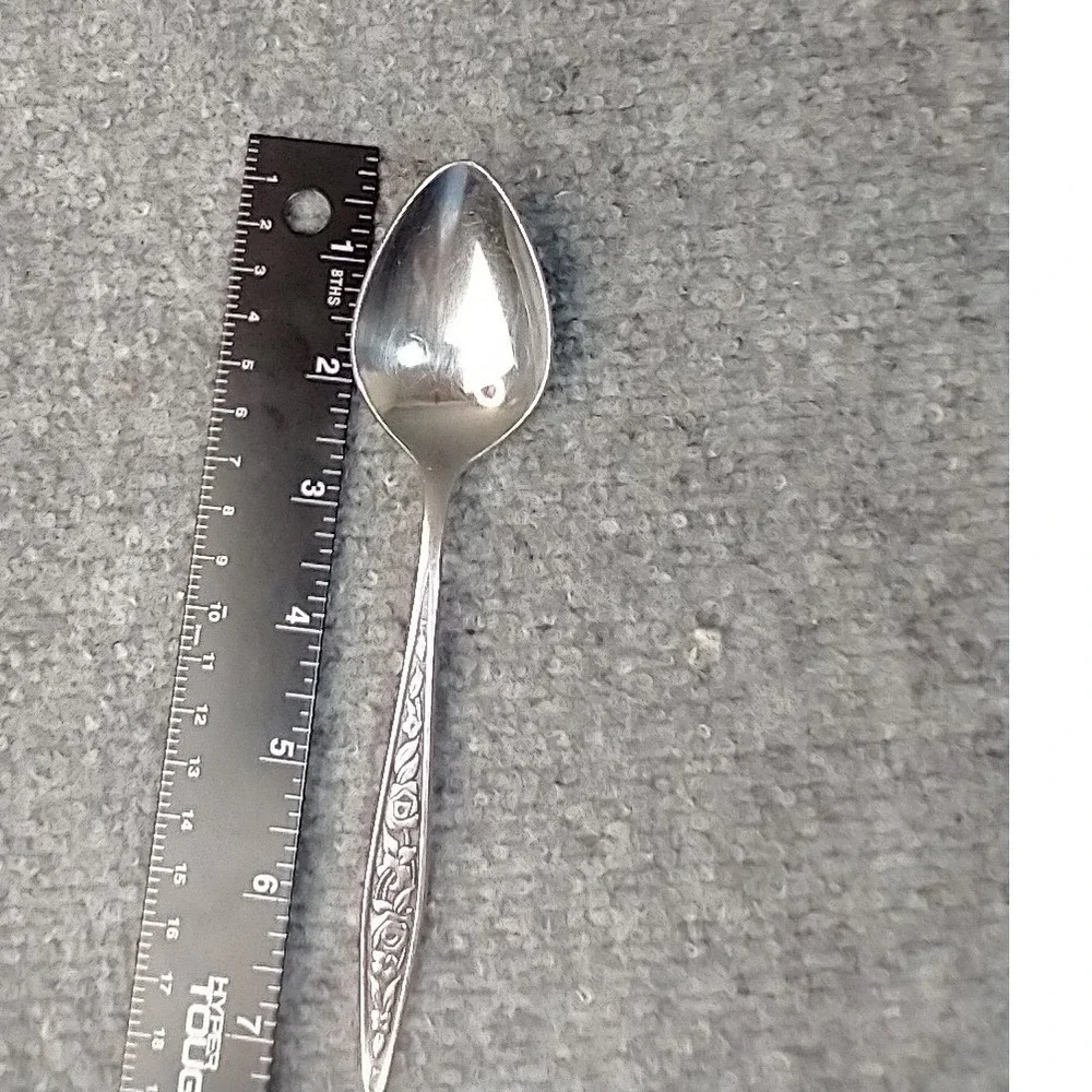 Ekco Eterna Santiago Tablespoon Stainless Steel Floral Rose Pattern 6 Inch